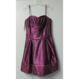 Jessica McClintock for Gunne‎ Sax Purple Party Dress Womens Size 11 Polyester